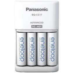 Panasonic Advanced BQ-CC17 + 4x eneloop AA Rundzellen-Ladegerät NiMH Micro (AAA), Mignon (AA) 52017E40
