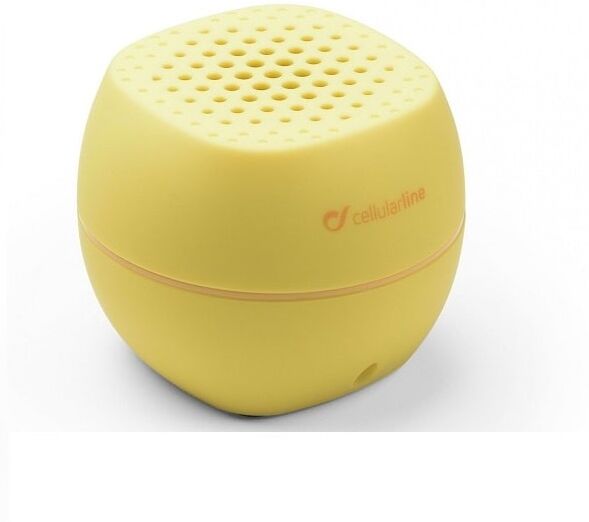Altavoz Portátil Cellularline Bluetooth Estéreo, Amarillo, Km0 Caja Original