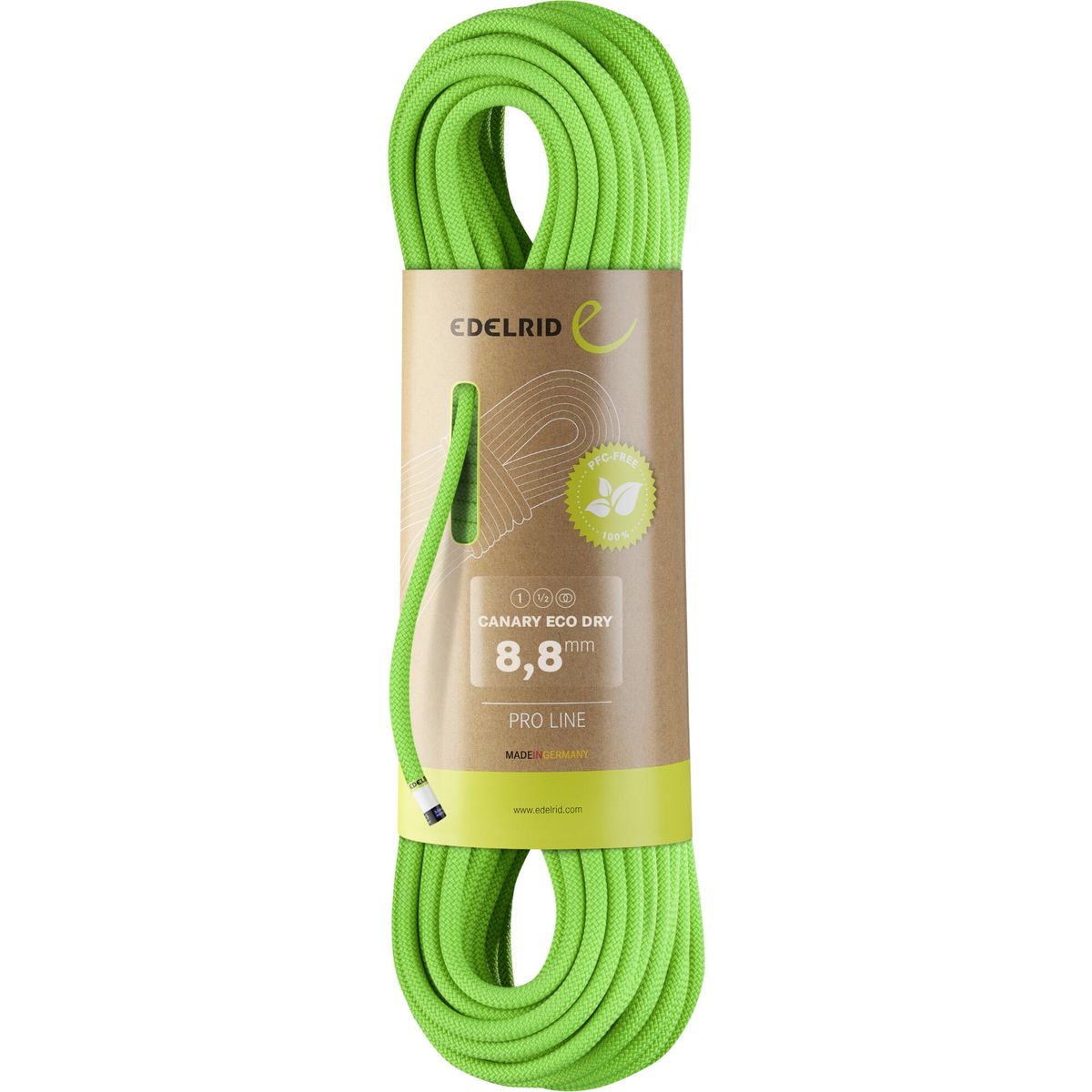 Edelrid Canary Eco Dry 8,8mm neon green (499) 30 M 713890304990