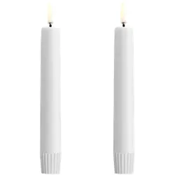 Piffany LED Spitzkerzen Soft-fit Cap 2er Set 2,3x16,4cm Nordic White