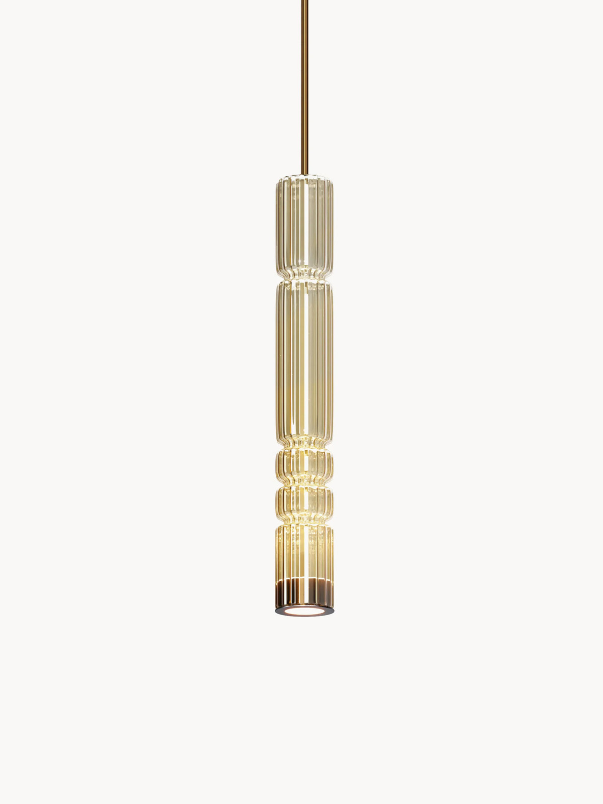Maytoni Ordo LED hanglamp, zwart en goud/messing, 12W, warm wit licht
