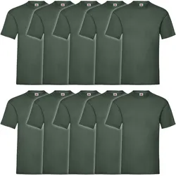 10er Pack Valueweight T Herren T-Shirt Mehrpack, flaschengrün, L