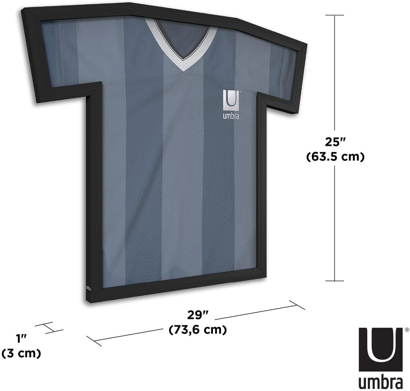 Bilderrahmen UMBRA "T-Frame mittel Schwarz", schwarz, B:72,3cm H:61,5cm, Kunststoff, Bilderrahmen, Bilderrahmen schwarz B/H/T: 72,3cm x 61,5cm