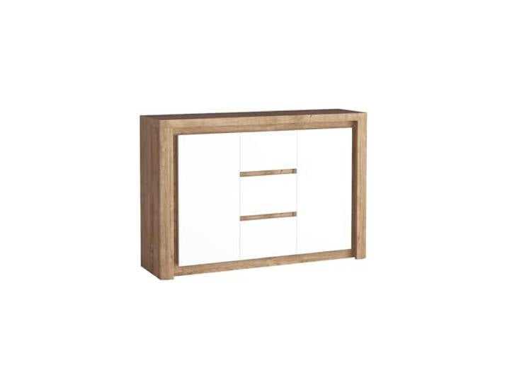 Lomadox Sideboard Kommode Anrichte Wohnzimmerschrank Schrank Schubladenschrank Schubladenkommode Highboard modern in Eiche mit weiß