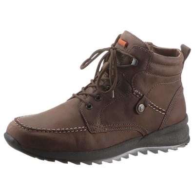 Winterboots WALDLÄUFER "HELLE", Herren, Gr. 9,5 (44), braun (dunkelbraun), Nubukleder, Schuhe Winterboots, mit Schaftpolsterung, G-Weite