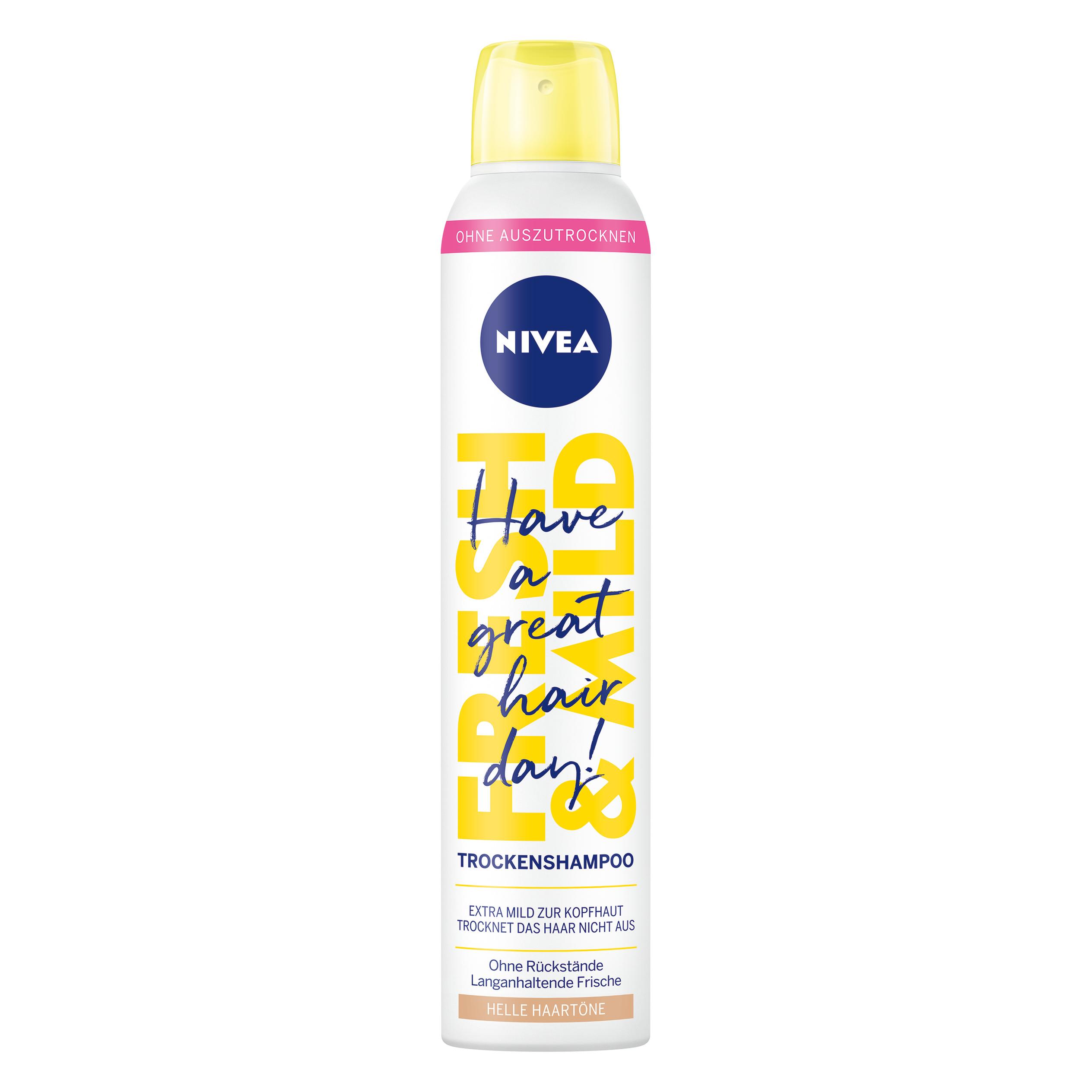 Nivea Fresh & Mild Trockenshampoo blonde und helle Haartöne (Trockenshampoo, 200 ml) (82797)