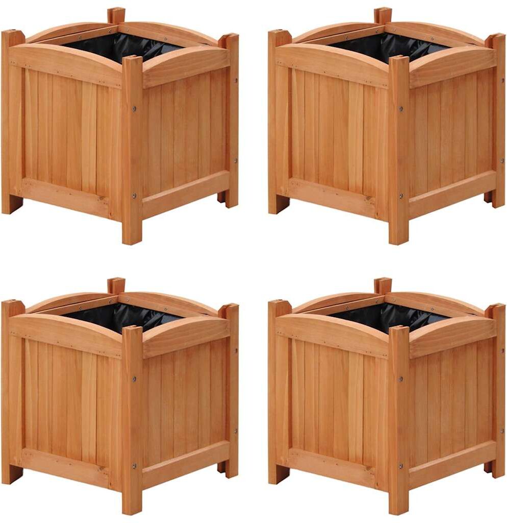 vidaXL Lits surélevés 4 pcs 30 x 30 x 30 cm