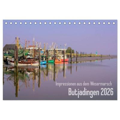 Impressionen aus dem Wesermarsch - Butjadingen 2026 (Tischkalender 2026 DIN A5 quer), CALVENDO Monatskalender