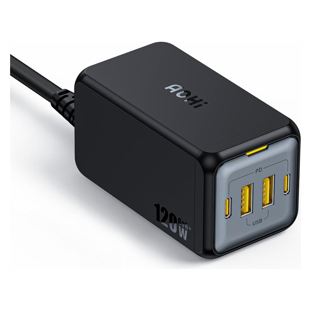 Aohi Magcube 4-Port 140W - Charger (120 W, 4 Ports) (AOC-C006)