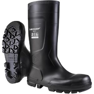 Dunlop Gummistiefel Work-It Full Safety Unisex, S5 SRA, Halbschaft, PVC, schwarz, Größe 43