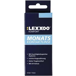 Lexxoo Kontaktlinse Monatslinse »Komfort« -3,75 dpt schwarz