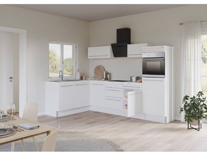 Meuble bas Venezia 1 porte 50cm Blanc/Blanc