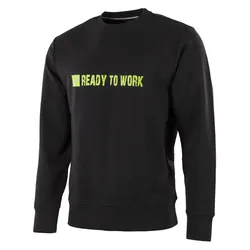 Sweatshirt "MISSION" - S - schwarz