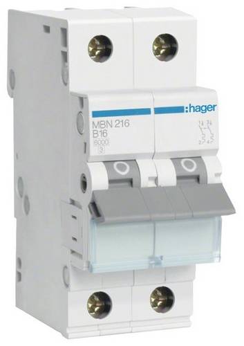Hager MBN216 Leitungsschutzschalter 2polig 16A 400V