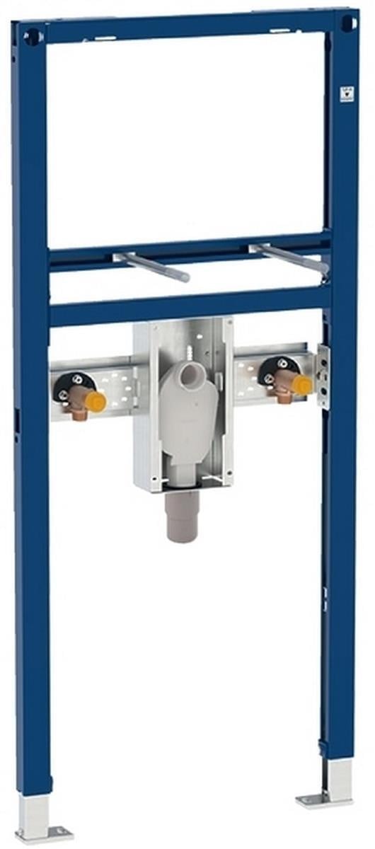 Geberit Duofix element voor water en afvoer, staande wastafel met verborgen sifon, 112 cm