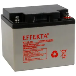 Effekta BTL 12-45L 12V 45Ah Blei Akku / Blei-Vlies Akku AGM VRLA