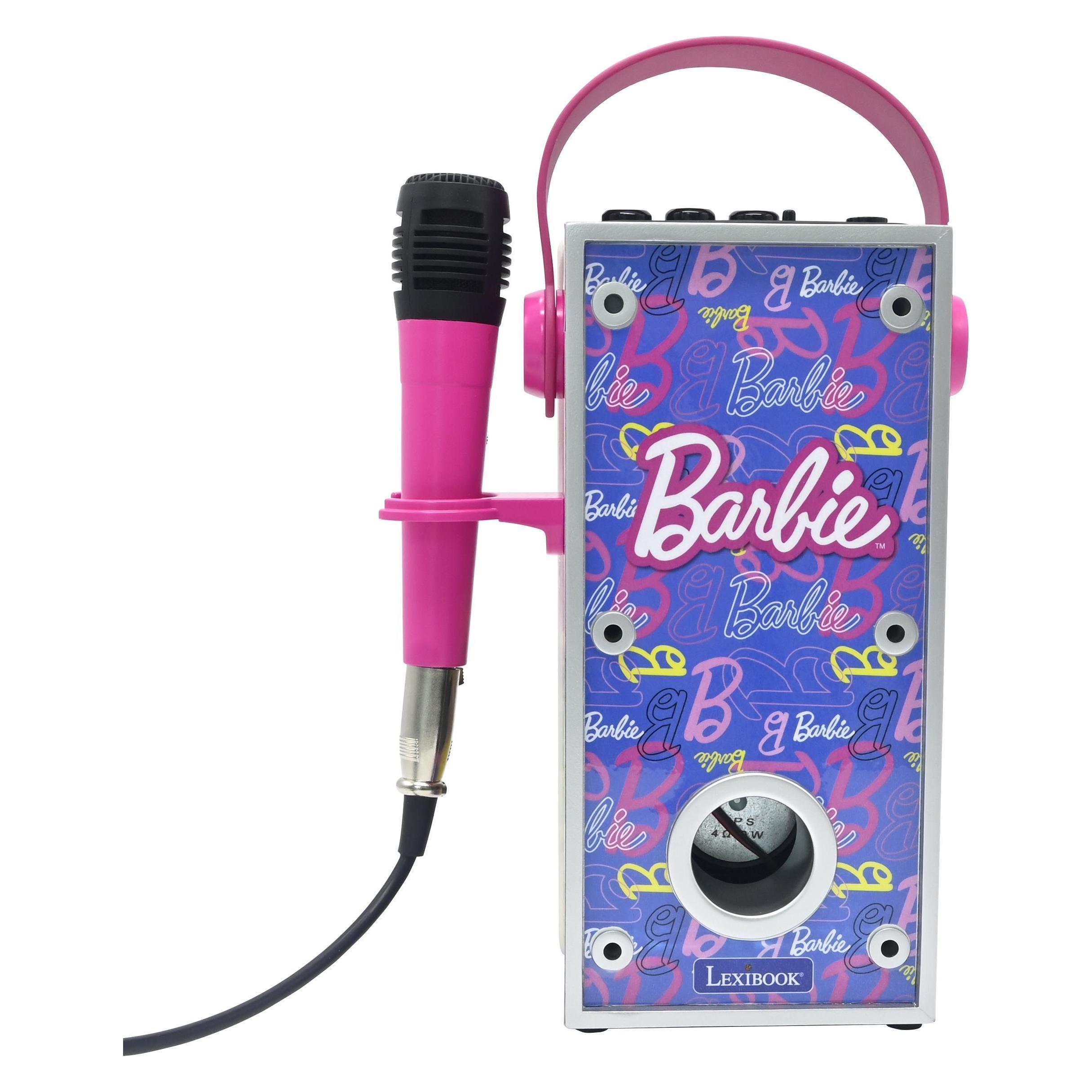 Lexibook Barbie Luminous Bluetooth speaker with microphone (BTP185BBZ) (BTP185BBZ)