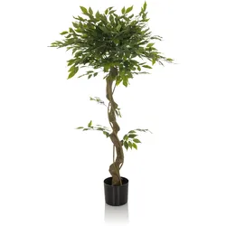 Kunstpflanze / Kunstbaum FICUS I 120 cm grün hjh OFFICE