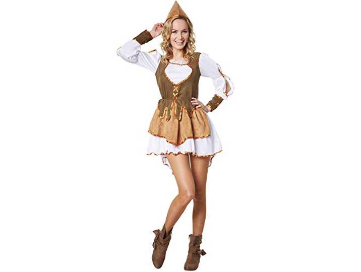 dressforfun 900560 dameskostuum koningin der dieven, kostuum in middeleeuwse stijl (L nr. 302692)
