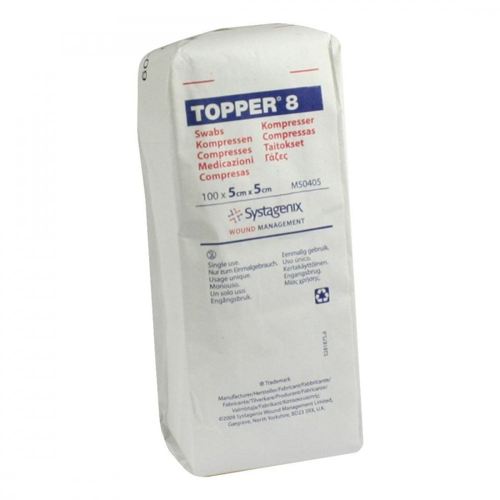 Solventum Germany GmbH Topper 8 Kompr.unsteril 5x5 cm 03420464