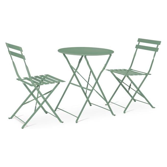 Domoletti Outdoor furniture set, green, 2 seats (68429667)
