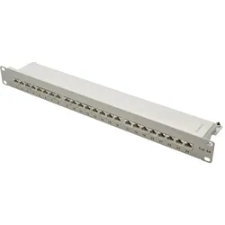 19“ PATCHPANEL, CAT.6a, 500 MHz, 1 HE, abwärtskompatibel zu CAT.5e und CAT.6
