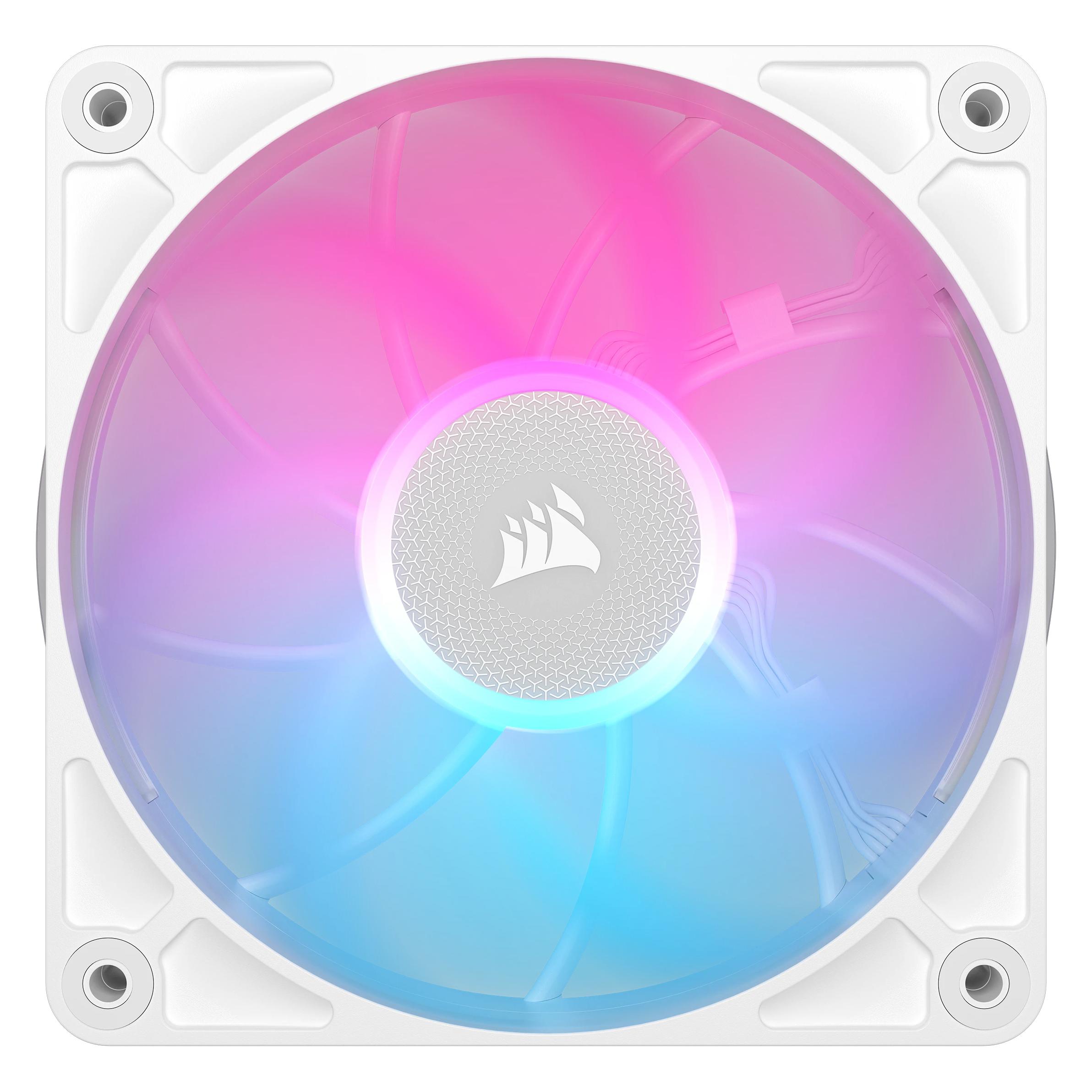 Corsair RX MAX RGB Series, iCUE LINK RX120 MAX RGB White, 120mm RGB Fan, Single Fan (120 mm, 1x) (CO-9051037-WW)