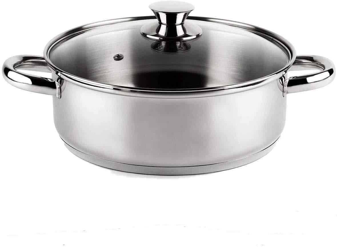 Merkloze RVS 18/10 Kookpan voor Inductie, Ø 30 cm