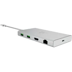 Razer USB-C Dock mit 11 Anschlüssen, mercury