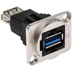 RS PRO FT METAL USB 3.0 A-A CSK XLR, Elektronikkabel + Stecker