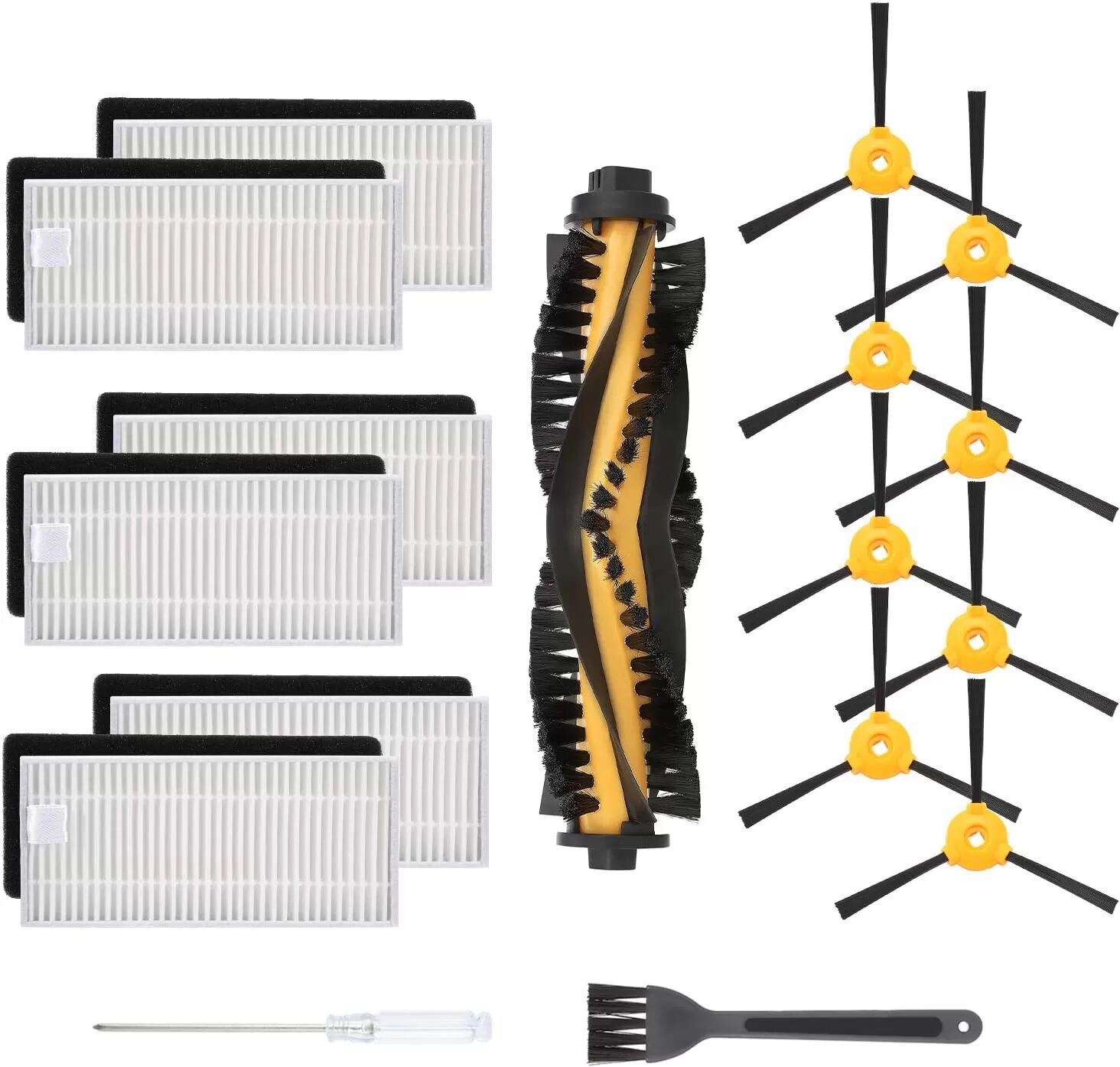 INF Kit de remplacement compatible avec Ecovacs Deebot N79 17 pièces