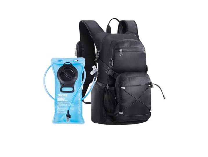 VEVOR Sac à dos d'hydratation\, 25 L\, sac à dos d'eau isolé avec poche à eau en TPU de 2 L\, sac à dos de randonnée avec rangement pour hommes et femmes\, pour randonnée\, course à pied\, cyclisme\, camping