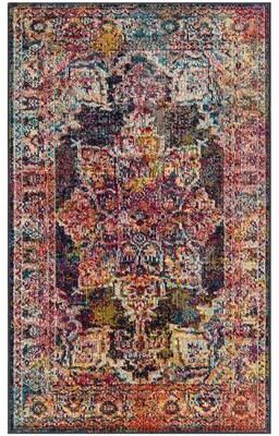 SAFAVIEH Crystal Madonna Vintage Boho Medallion Rug