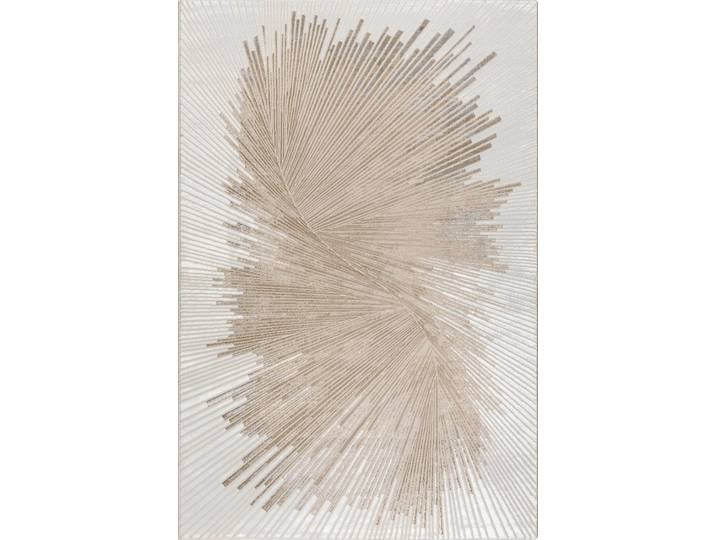 Tapis abstrait moderne, gris, 140 x 200 cm