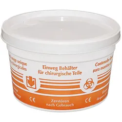 Formalin-Einwegbehälter Ø 125mm 500ml mit Deckel 180 Stück