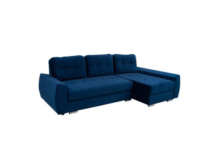 Sepro Meble Ecksofa Granat Ural Mit Schlaffunktion Rechts, Blau, 250x151 cm, Wohnzimmer, Sofas & Couches, Wohnlandschaften, Ecksofas