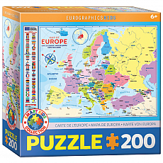 eurographics Puzzle - Europakarte 200 Teile 301226