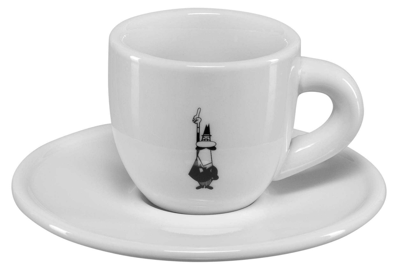 Bialetti Moka Istituzionale espresso mokka set met onderzetter, wit