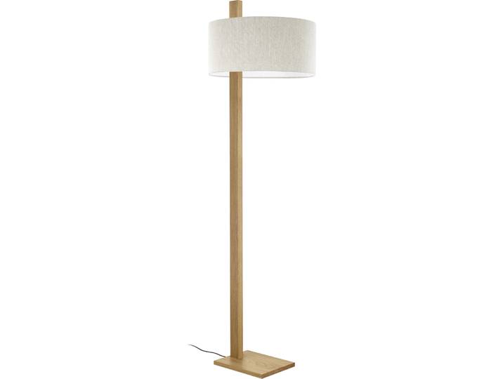 HERZBLUT Stehlampe Lydia weiss, natur Nickel/Holz H 178 cm