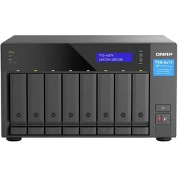 QNAP TVS-h874-i5-32G (0 TB), NAS, Schwarz