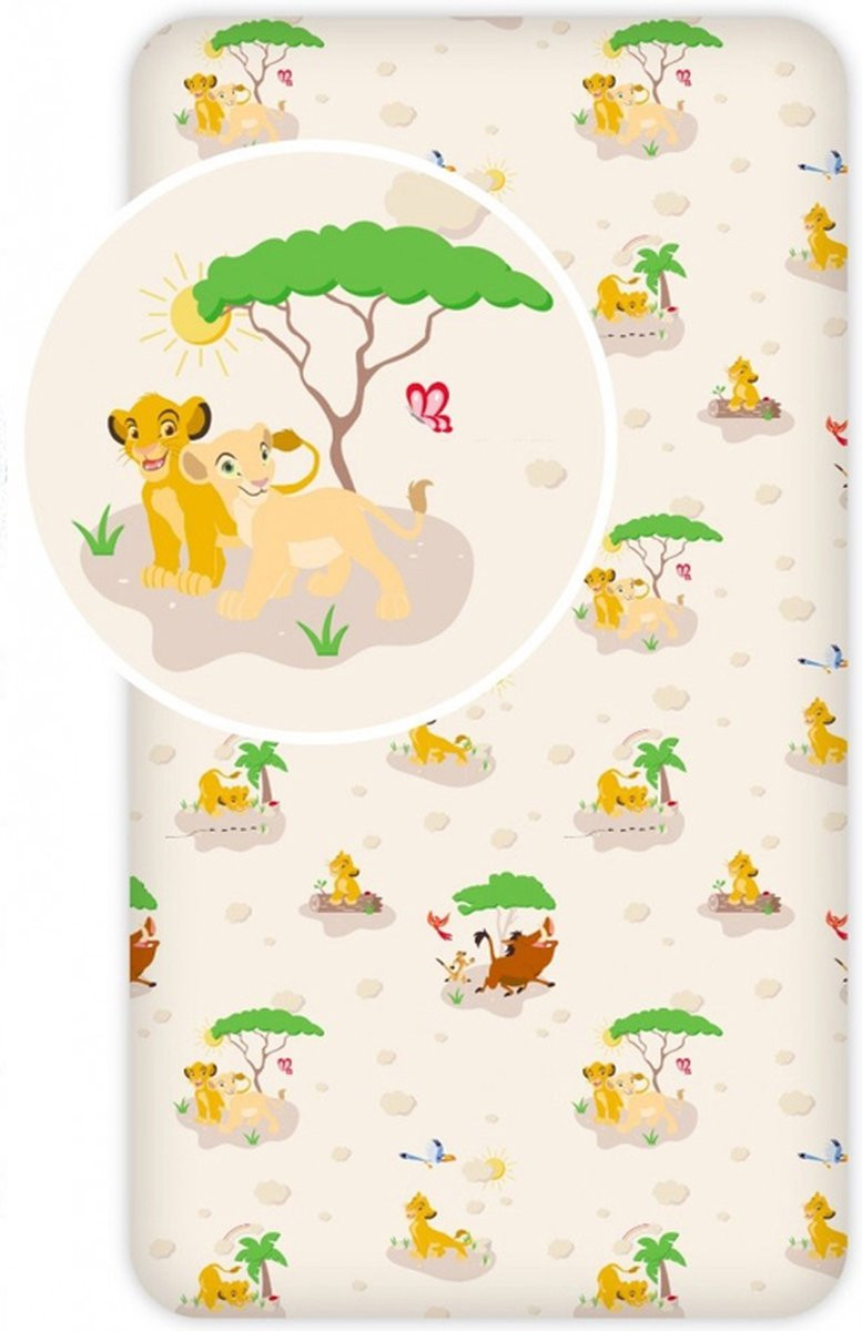 Disney The Lion King Hoeslaken Trees Eenpersoons 90 x 200 cm Katoen