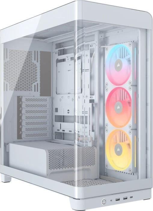 PC Gehäuse, Corsair iCUE 4500X RGB, Mid-Tower, Tempered Glass, Dual 360mm Radiator Support, Weiß
