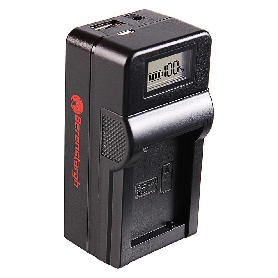 Berenstargh Synchron USB Ladegerät f. Samsung BP-1030 NX NX200 NX-200 NX300 NX-300 (Kamera Akku Ladegerät) (61064050)