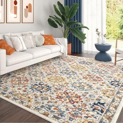 Alise Rugs Chesney Bohemian & Eclectic Floral Indoor Area Rug