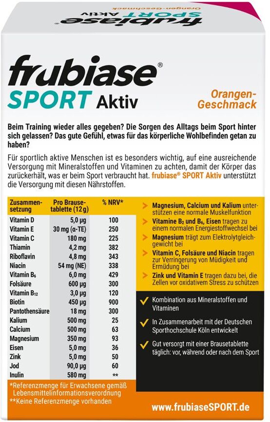 frubiase Sport Orange, Brausetabletten 2x20 St