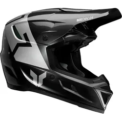 Thor Reflex Sport Rogue, Motocrosshelm - Schwarz/Silber - XXL