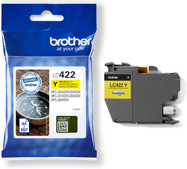 BROTHER Cartouche d'encre LC-422Y jaune (LC422Y)