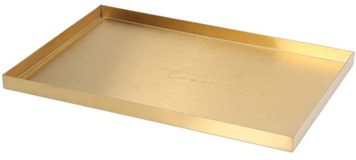 Dailygoody Moderne Opslag Tray - Gouden Sieraden Display en Cosmetische Organizer van Roestvrij Staal