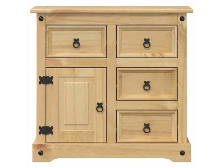 Enfilade de rangement Brun - LEMON® Buffet Corona 80x40x75cm - Bois massif de pin 422 - Soldes