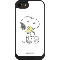 Nivocase Handyhülle für Apple iPhone 8 Hülle NIVOpure Case Schwarz Liebe Peanuts Snoopy (Apple iPhone 8), Smartphone Hülle, Schwarz